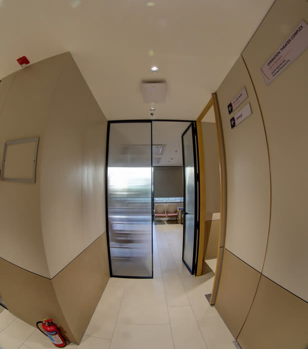 OT corridor at EYON Eye & Laser Institute, Kharadi, Pune